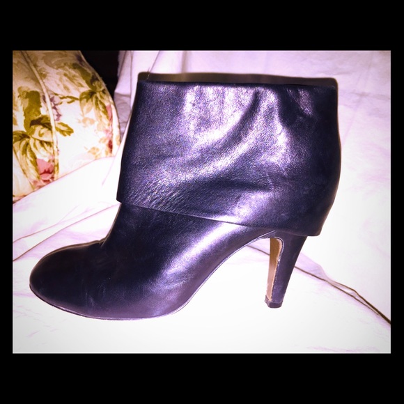 ASH❤️black foldover bootie.🌹Leather🌹Cute! - Picture 7 of 11